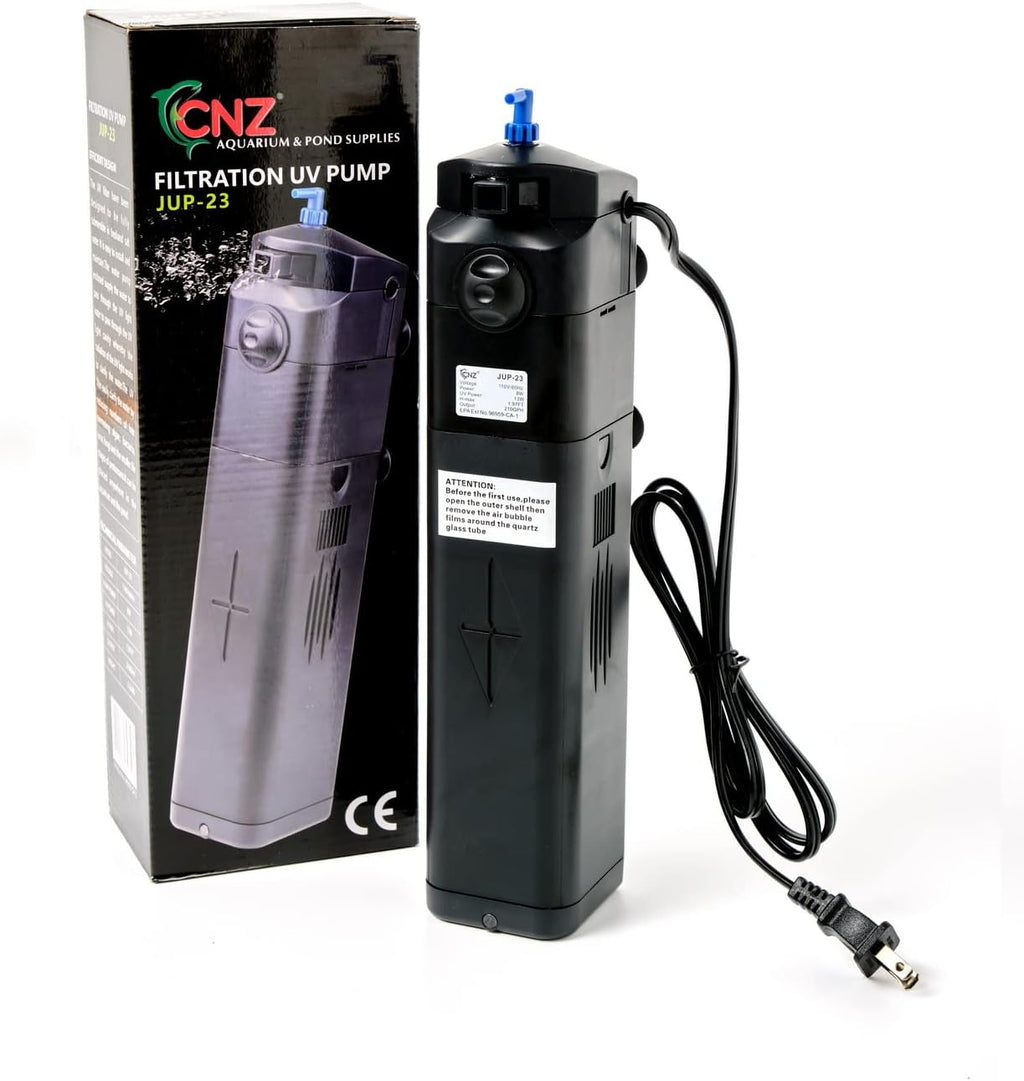 CNZ Aquarium Submersible Power Head with Built-in 13w Sterilizer,Black,JUP23