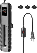 FEDOUR 600W 800W Titanium Aquarium Heater with External Controller, LED Digital Display Submersible Heater with Overheating Protection, for up to 220Gallon Fish and turtle Tank (600W for up to 160Gal)