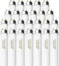 25 Pack F32T8/841 Fluorescent Tube 48 Inch, T8 Fluorescent Light Bulb 4 Foot 32 Watt 4100K Cool White 2600 Lumens G13 Base