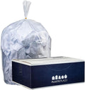 Plasticplace 12-16 Gallon Trash Bags │ 1.0 Mil │ Clear Tall Garbage Can Liners │ 24" x 31" (250 Case)