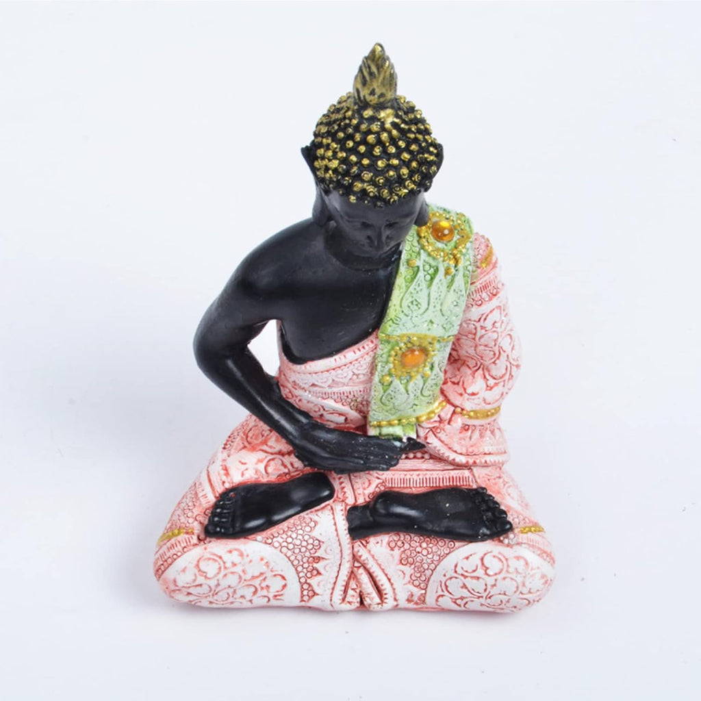 Buddha Statue Decor Ornament Aquarium Fish Tank Decorations Reptile Turtle Lizard Spider Tanks Terrarium Thai Buddhism Sculpture Figurine Pet Red