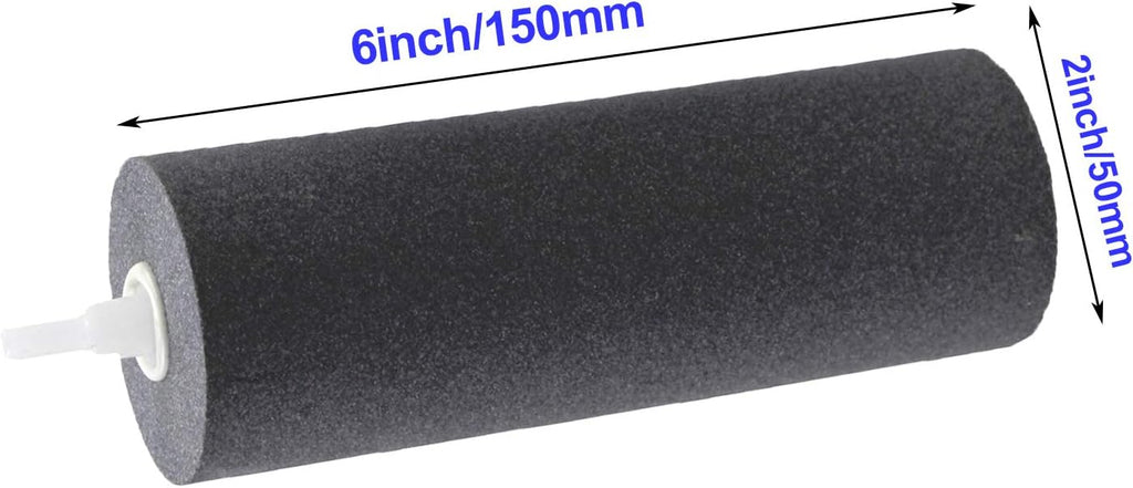 AQUANEAT Aquarium Air Stones 6x2 inch 10 pcs, Large Airstone, Aerator Bubble Diffuser, Air Pump Accessories Air Stones for Aquariums, Hydroponic, Ponds and Fish Tanks