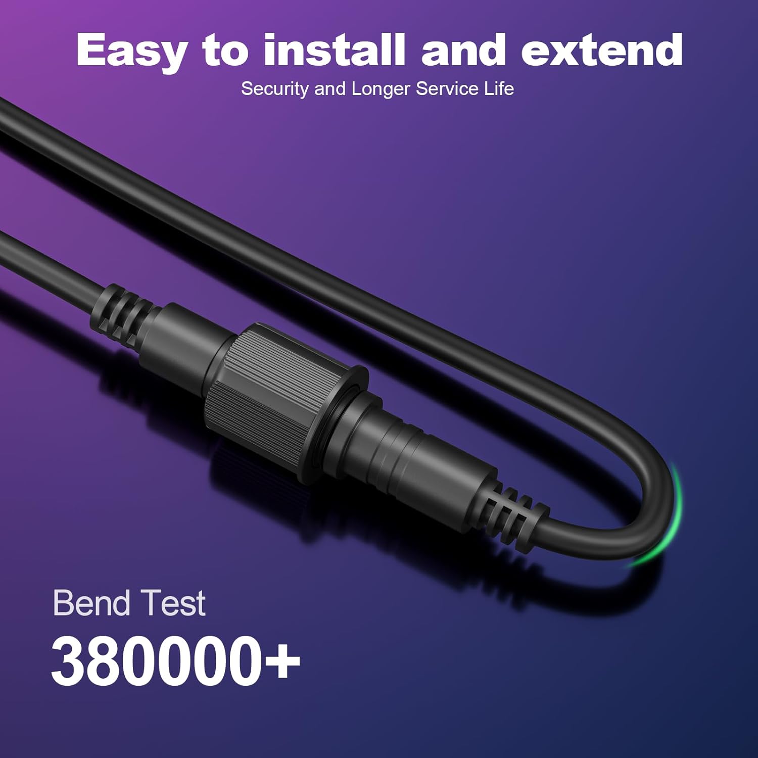 10FT Outdoor Extension Cable for Go-ee Outdoor Spot Lights 2, IP68 Waterproof Extension Cord Compatible with Go*ee ‎H7093 H7094-4 Pin Plug Patio Decorations