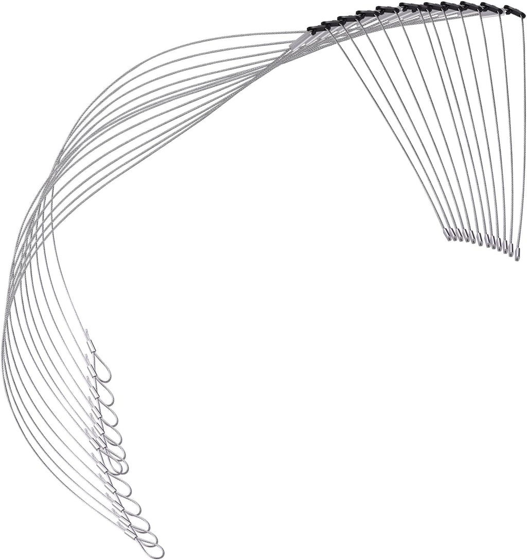 12Pcs Trap Wire (36in Long 1/16 7x7 Cable), Easy to Carry, 480 lb Breaking Strength