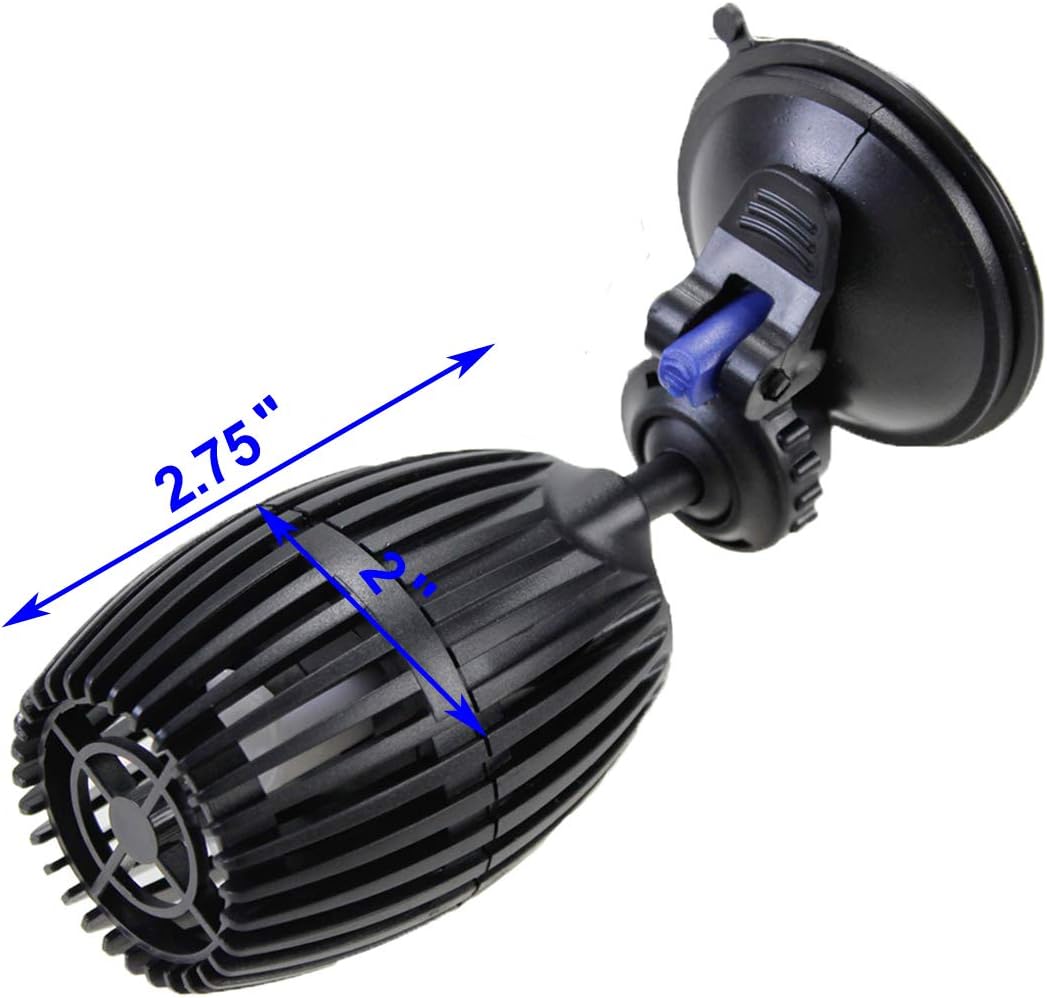 AQUANEAT Circulation Pump, 480 GPH Aquarium Wave Maker, Fish Tank Powerhead Submersible Water Pump with Suction Cup