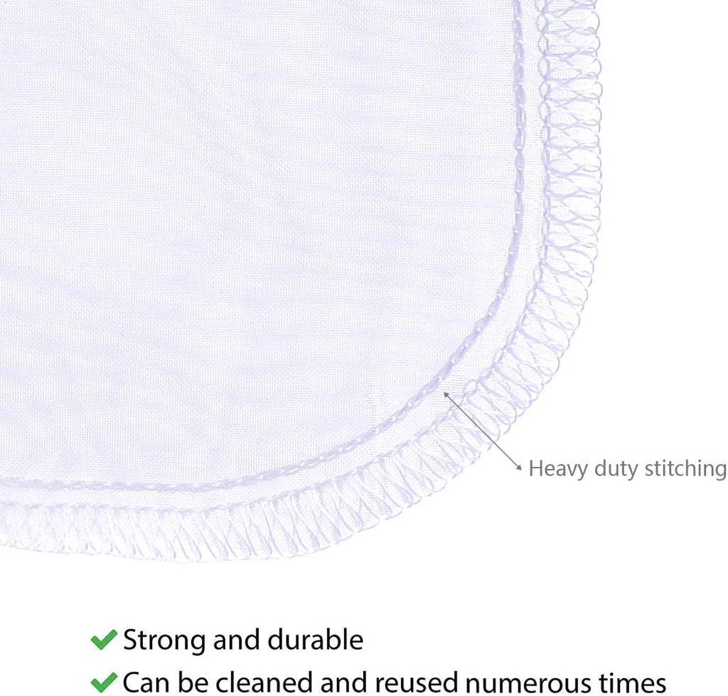 ALEGI Media Filter Bag Aquarium Extra Fine,Reusable 180 Micron Drawstring Mesh Filter Bags for Very Fine Resins Filter (10"*3.9" (3 Pack))