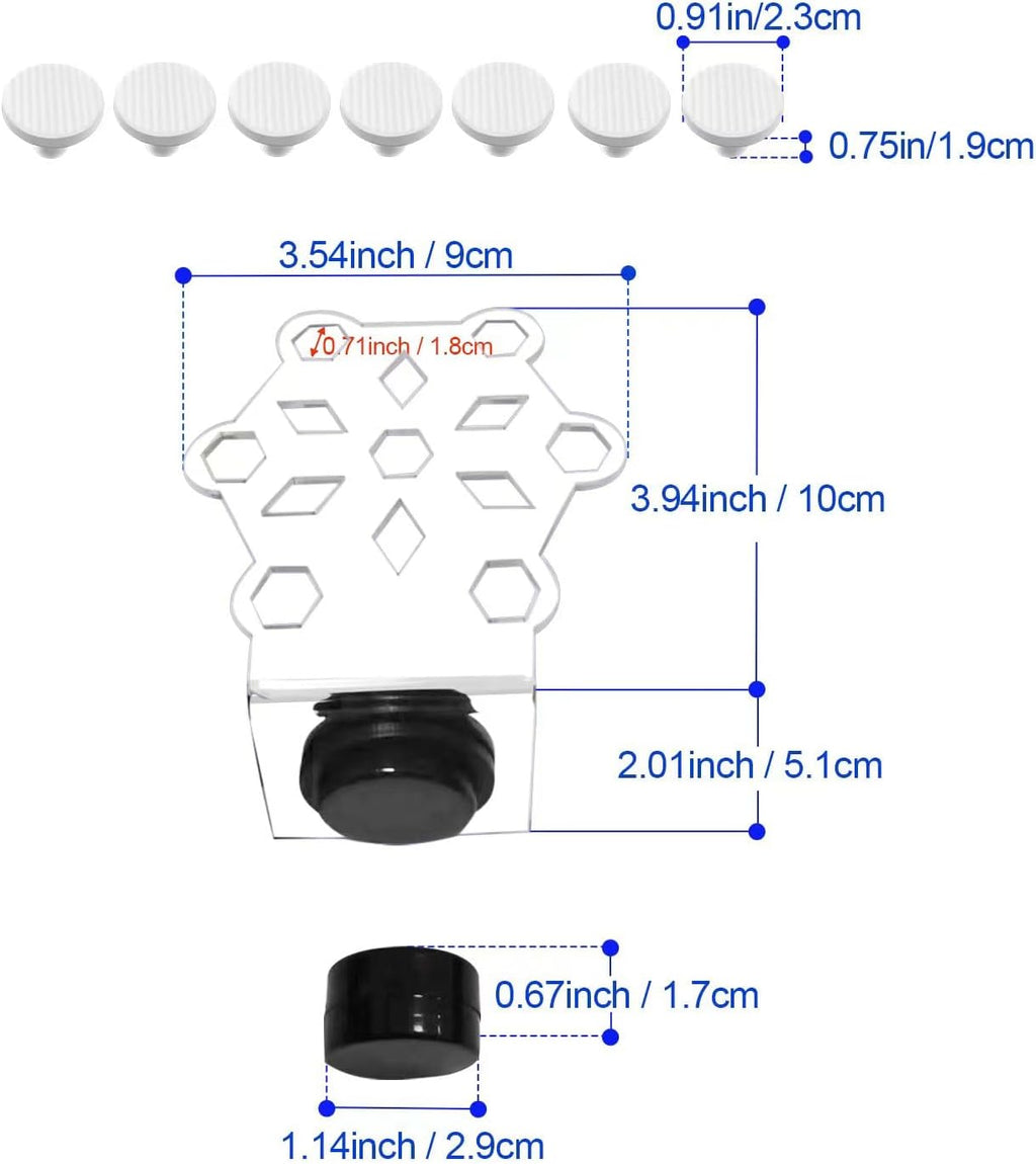 Coral frag Magnetic Holder, Magnetic Coral frag Plug Holder，Magnetic Coral frag Holder,Magnetic Coral frag Rack，The Small Magnetic Coral frag Rack Set with 7 Coral frag Plug Ceramic Bases