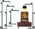 Reptile Lamp Stand, Adjustable 15-35 Inch Floor Light Holder for Heat Lamp & Dome, Metal Bracket for Terrarium Lighting & Heating.