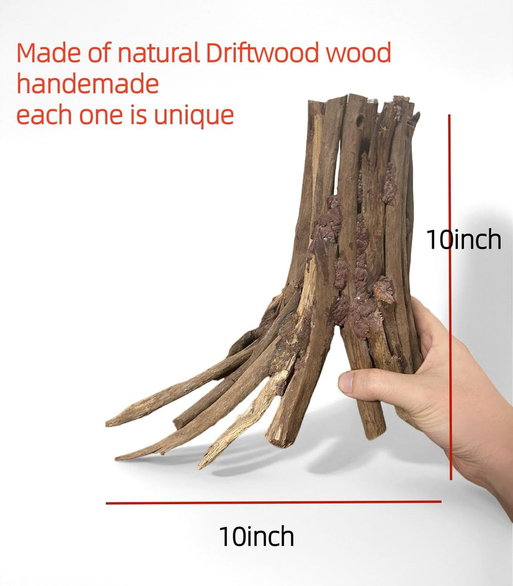 10inch Aquarium Tree Stump Handcrafted 10inch Height Driftwood Bonsai aquascaping Wood Aquarium Landscape Tree Stump Fish Tank hardscape aquascape