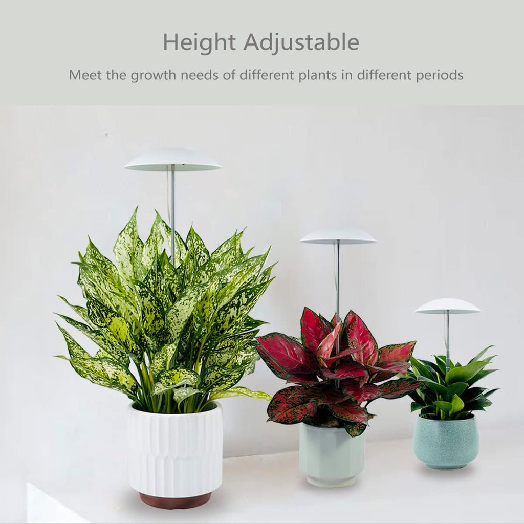 LED Grow Lights for Indoor Plants, Smart USB Small Full Spectrum Plant Lights with Remote, Height Adjustable, Auto On/Off Timer, Ideal for Home Decoration
