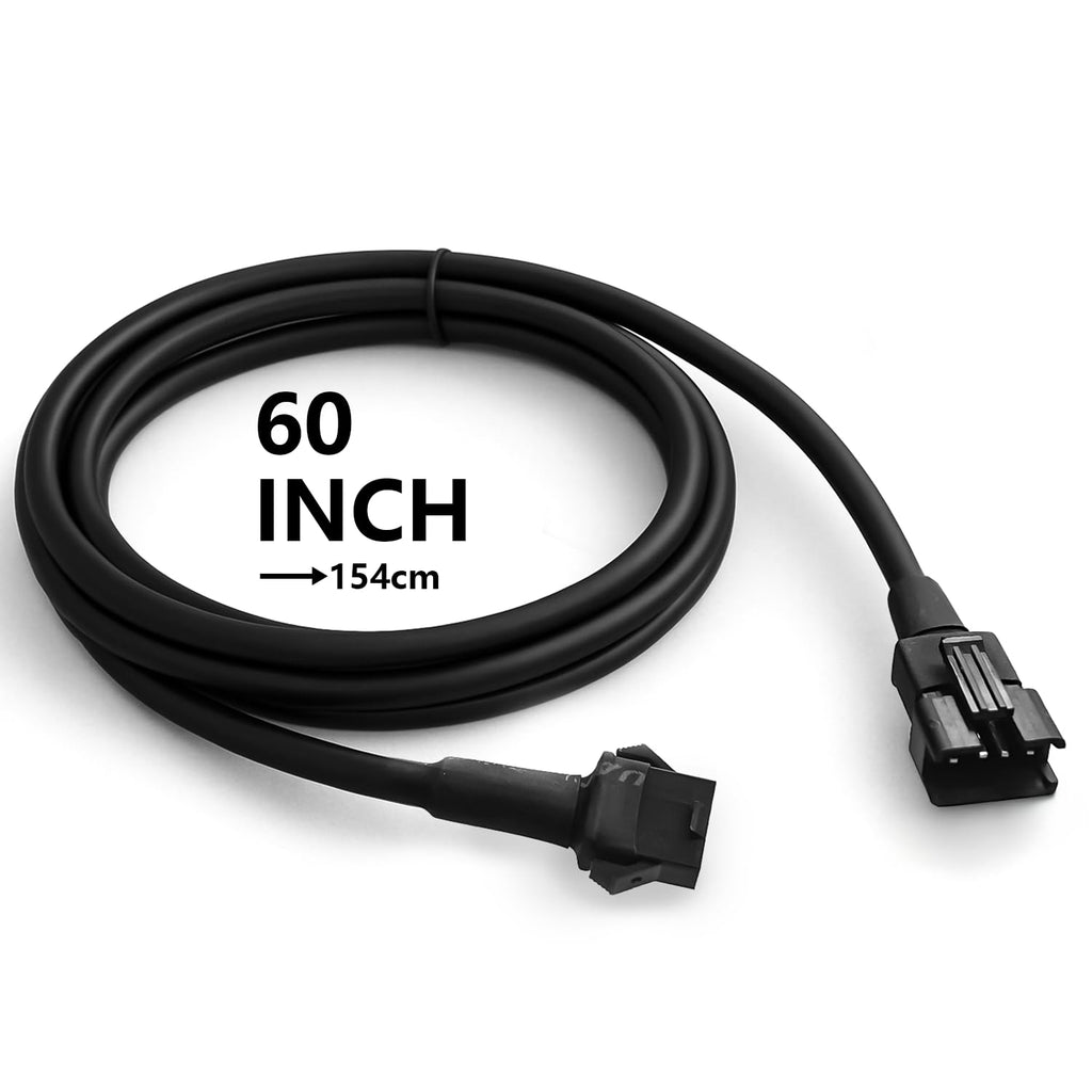4 Pcs 60 Inch 4 Pin Extension Cord Cable for RGB Motorcycle Light, Wire for Truck Rock LED Kit, Cable for NEON Accent Underglow