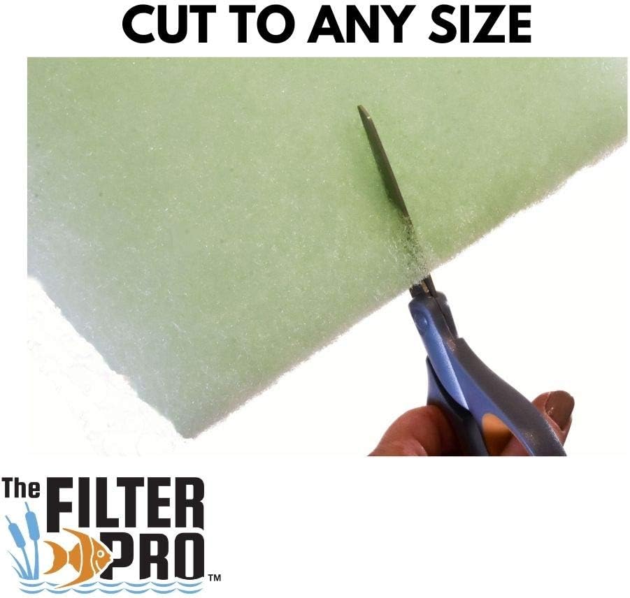 Lime Green Fine Filter Media, 1" Thick, 28" x 120" Roll, Perfect for Aquariums, Ponds or Water Gardens, Made in USA