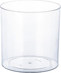 Clear Plastic Vase, Decorative Wide Flower Acrylic Cylinder Vase, Cylinder Vase Floral Container Round Plastic Vases for Home, Wedding Party, Decor, Centerpieces.7.9" x7.9