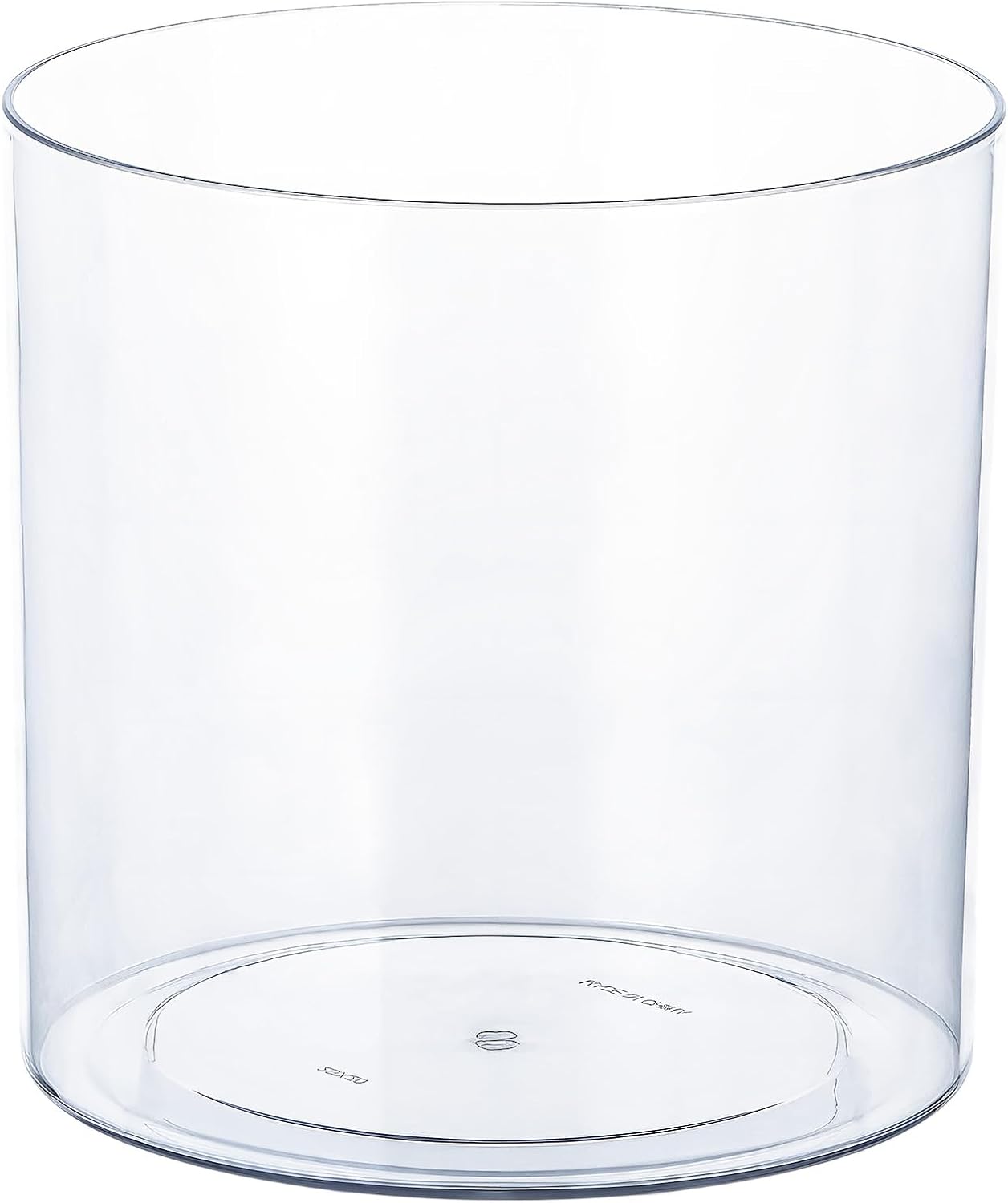 Clear Plastic Vase, Decorative Wide Flower Acrylic Cylinder Vase, Cylinder Vase Floral Container Round Plastic Vases for Home, Wedding Party, Decor, Centerpieces.7.9" x7.9