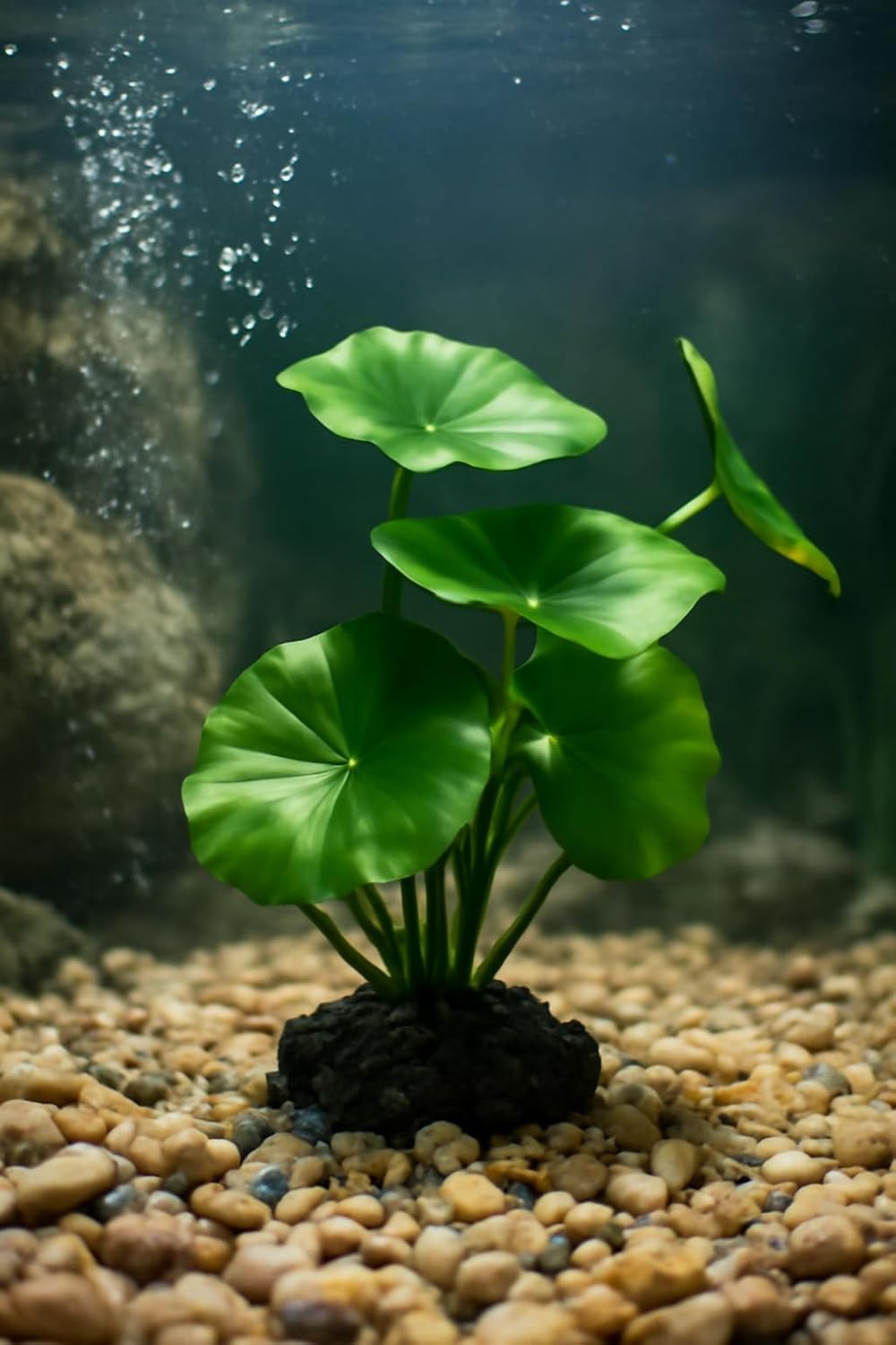 JGbaby Artificial Aquarium Plants,Fish Tank Decorations Betta Leaf Hammock 7in Realistic Silk & Plastic Plants, Hideout Decor for Betta. Goldfish,Reptiles,Small Tanks (Green Type-B)