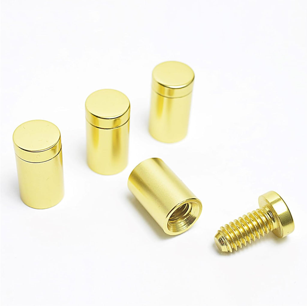 ArtToFrames 12x24 Inch Double Panel Floating Acrylic Picture Frame (Full Frame is 16x28) comes with Gold Standoff Hardware, Made in the USA, 4 Pack