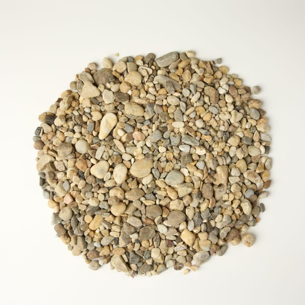 32 oz Jug of Multicolor Cream Pea Gravel, ⅛ - ½ inch Size, for Indoor Outdoor Decor, vase Filler, Candles, Art, Crafts, Aquariums, Fairy Gardens, planters, tablescapes, terrariums