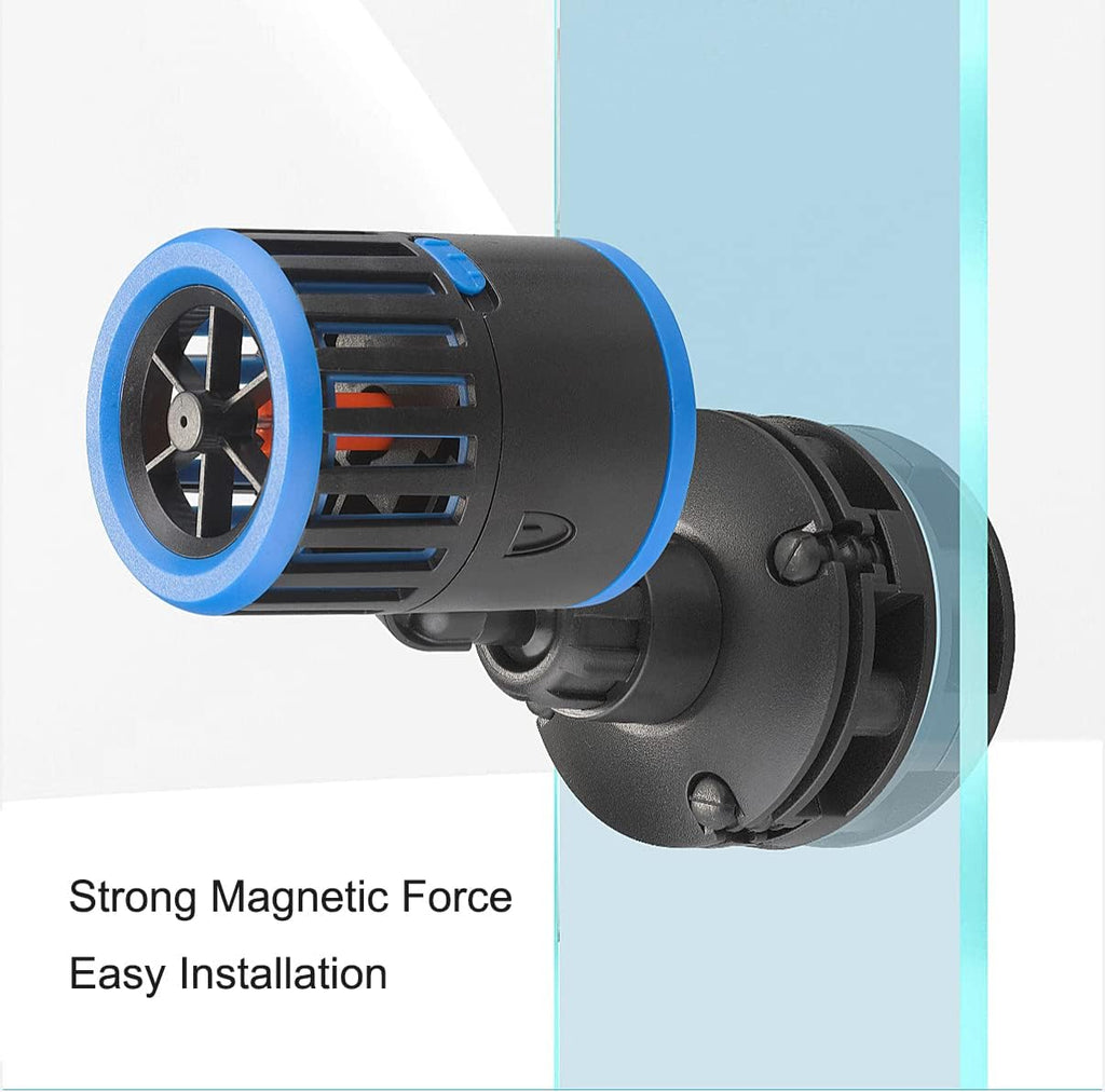 Carefree Fish Magnetic Aquarium Wave Maker 3W 800Gph for 5~20Gal Fish Tank Quiet and Strong Powerhead Submersible Water Circulation Pump for Freshwater and Saltwater