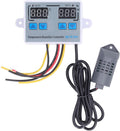 Topyond Dual Display Temperature Humidity Controller Digital Thermostat Module,Heating Cooling Humidification and dehumidification Control 12V 220W for Humidifier Dehumidifier Gree