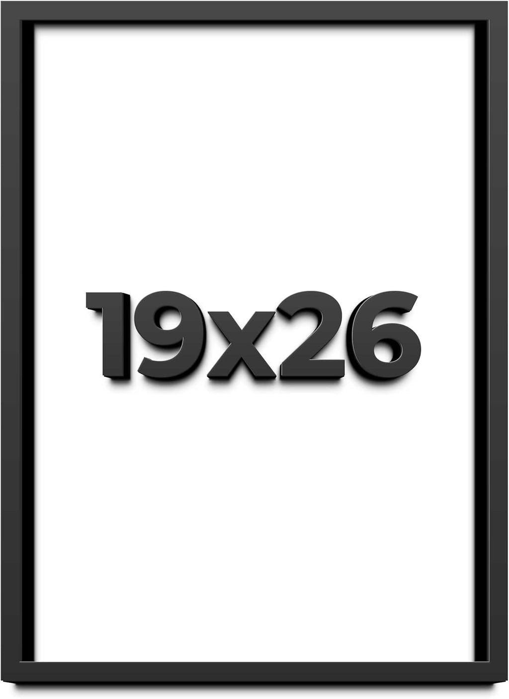 19x26 Shadow Box Frame Black | 1 Inch Deep Solid Wood Shadowbox Display | UV Resistant Acrylic Plexiglass, Acid Free Backing, Hanging Hardware | Dugan Picture Frame Style