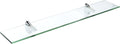 Spancraft Glass F-10x36-Chrome Falcon Glass Shelf, Chrome, 10" x 36"