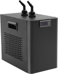 110V 270W Aquarium Chiller 160L Aquarium Water Chiller 1/10 HP Aquarium Cooling Machine 32~122℉ Temperature Setting for Seafood Markets Hotels Restaurants 7.87 x 13.39 x 11.81inch