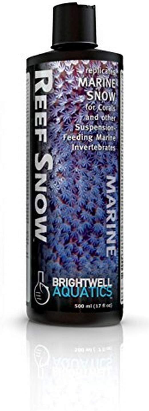 Brightwell Aquatics Reef Snow – Nutrient-Rich Supplement for Corals, Clams, Tube Worms, Sponges & Suspension Feeders – Supports Soft Tissue & Skeletal Growth in Reef Aquariums – 500 ml