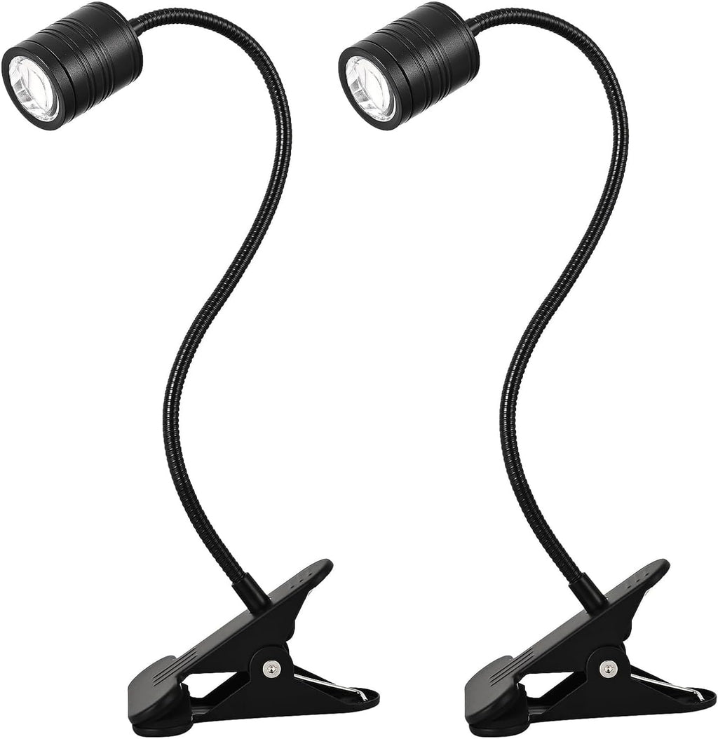LED Aquarium Light, 4W Clip-on Fish Tank Lamp, 3 Colors, 17.8 Inch Flexible Arm, Full Spectrum for Plants and Coral