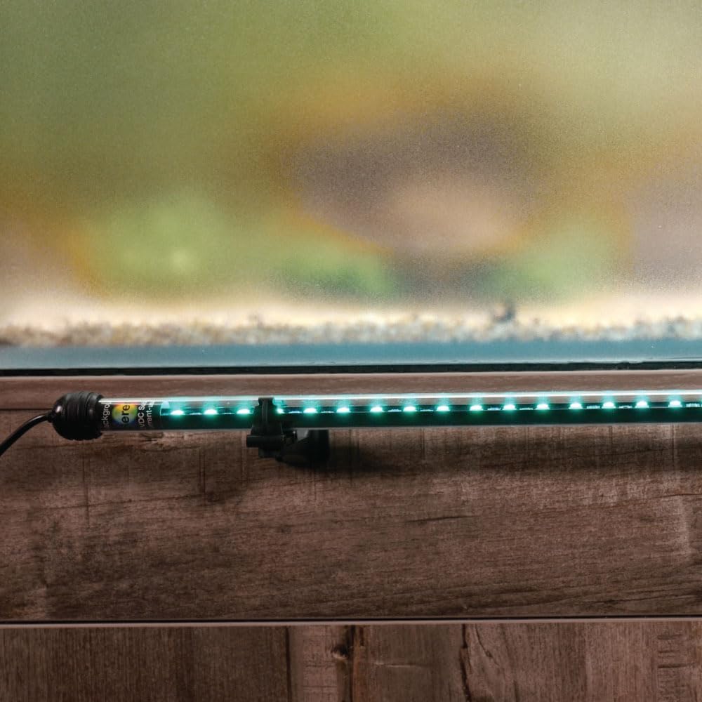 ColorCast Smart LED Aquarium Background Light Kit with Frosted Background Film | Smartphone and Voice Control | 24/7 Timers | Alexa and Google Home | for Aquariums, Terrariums and Vivariums | 18"-32"