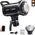 Godox SL100Bi 100W Bi-Color LED Video Light, 32100Lux@1M with APP Control, 2800K-6500K CRI/TLCI 96+/97+ Studio Light, 11 FX Effects Studio LED Continuous Video Light Bowens Mount