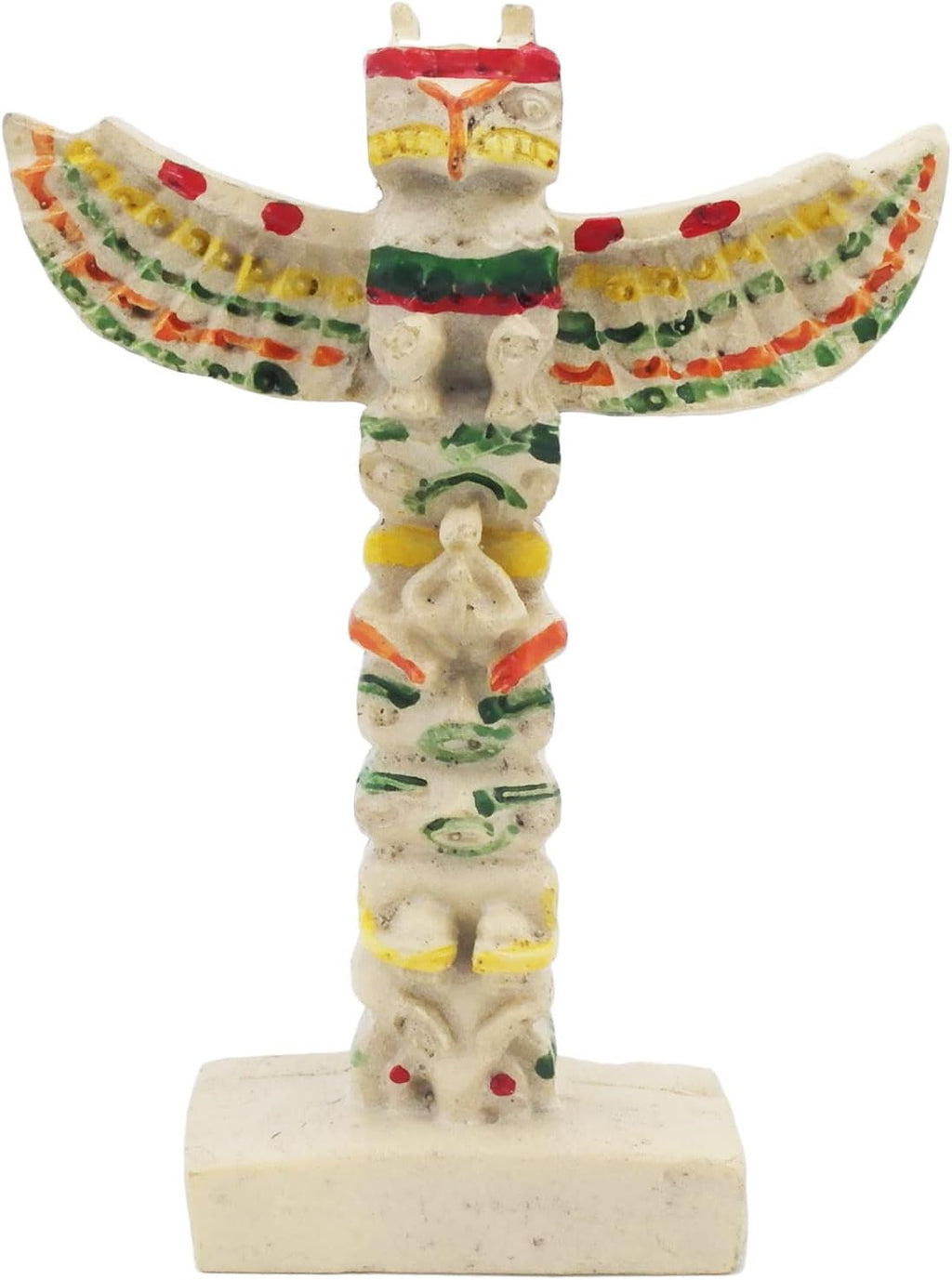Indian Totem Pole Statue Fish Tank Decor Bearded Dragon Tank Decorations Terrarium Native American Tribe Clan Sculpture Ancient Culture Reptile Spider Hawaiian Figurine Décor Ornament Beign