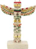 Indian Totem Pole Statue Fish Tank Decor Bearded Dragon Tank Decorations Terrarium Native American Tribe Clan Sculpture Ancient Culture Reptile Spider Hawaiian Figurine Décor Ornament Beign
