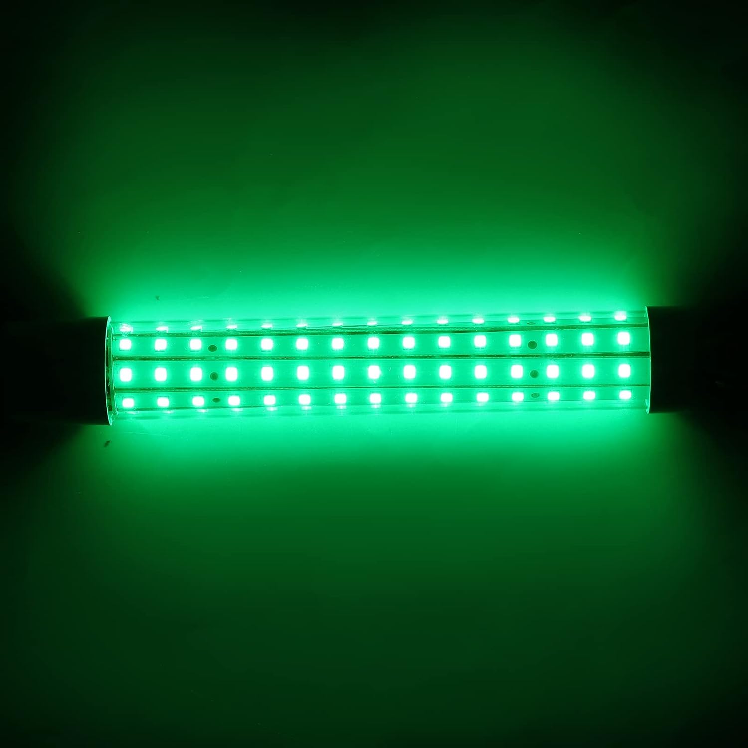 Underwater Fishing Light LED Green, IP68 Submersible 10W 1000lm, 360 Degree Fish Attractor for Squid Prawn Perch, 21.5cm 6m Wire