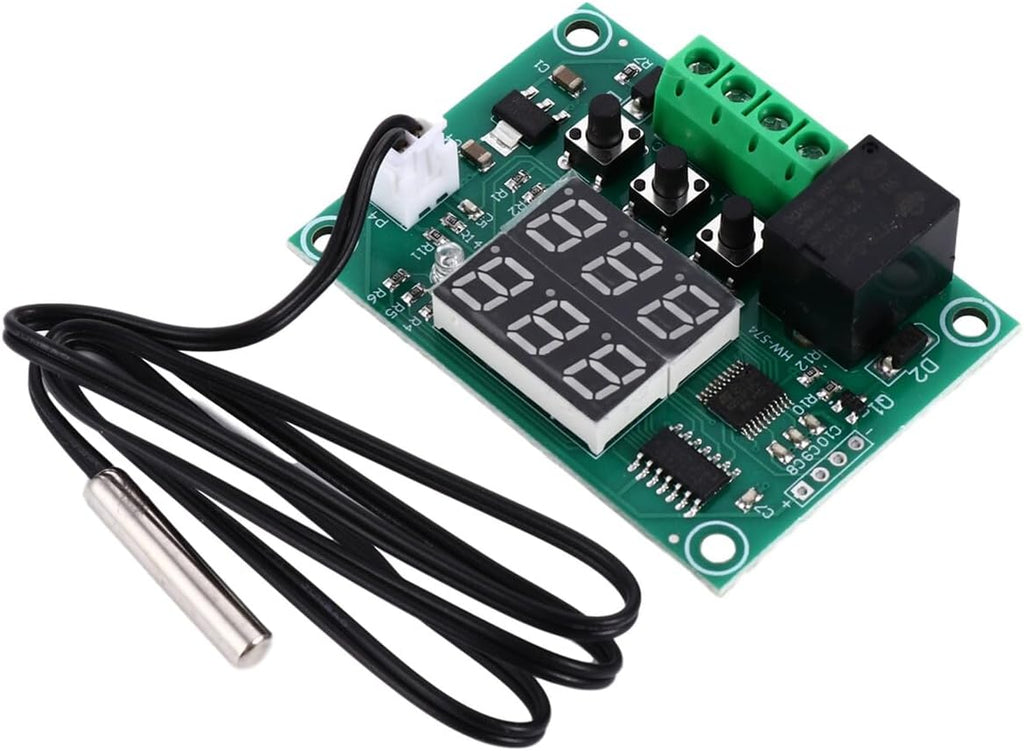 High Precision Dual LED Digital Thermostat Controller Module Voltage Temperature Control Switch with Range for Greenhouse Boiler Hatching Use