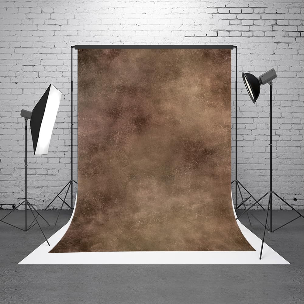 5x7ft Dark Brown Abstract Photography Backdrops Mottled Portrait Photo Background for Studio Prop Newborn Backdrop