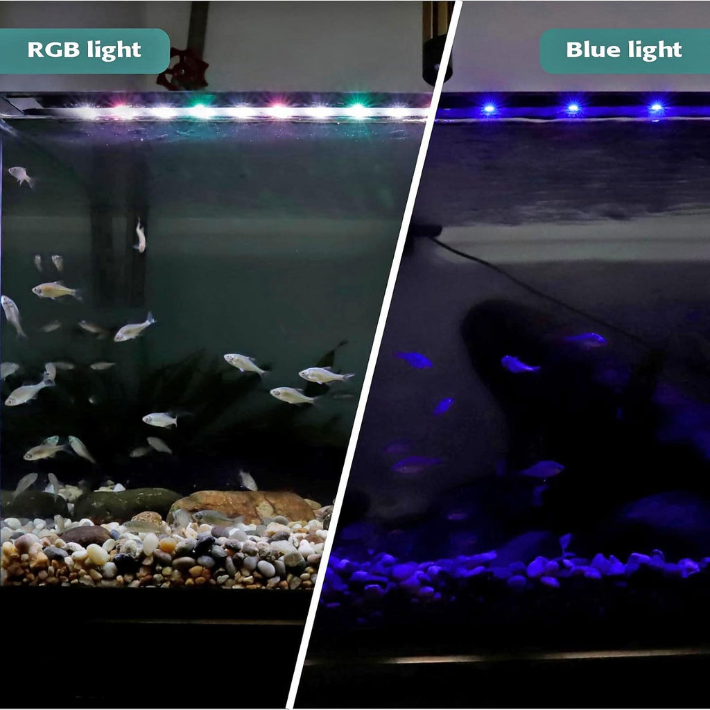 hygger 23W Full Spectrum Aquarium LED Light with 10 Levels of Brightness, White Blue Red Green LEDs,6H8H12H Timer,RGB Light for 32-40IN Freshwater Fish Tank, Aquatic Plants Tropical Ornamental Fish