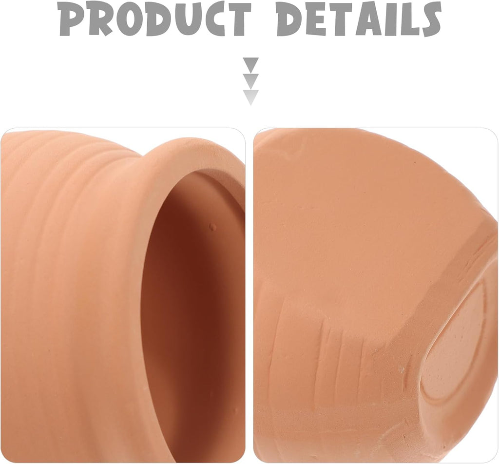 POPETPOP Fish Tank Decorations 2pcs Clay Pot Fish Tank Cave Ceramic Shrimp Shelter Aquarium Spawning Breeding Hiding Place Habitat Decor for Shrimps Fish Spawning Aquarium Decorations