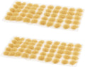 Warmtree 100 Pcs Static Grass Tuft Model Grass Tufts Railway Artificial Grass Miniature War Gaming Terrain DIY Model Railroad Scenery War Gaming Scenery (Withered Yellow)
