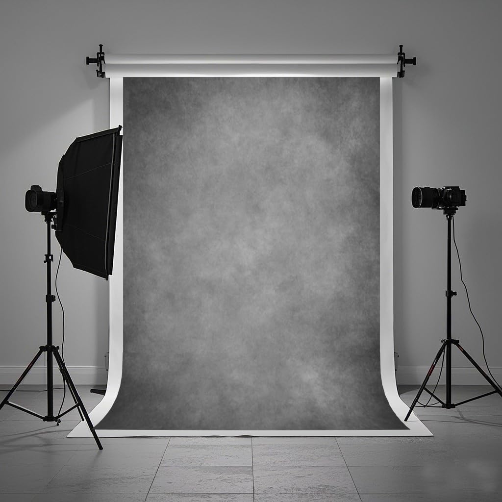 5x7ft Dark Grey Abstract Photography Backdrops Newborn Portrait Photo Studio Prop Background for Picture