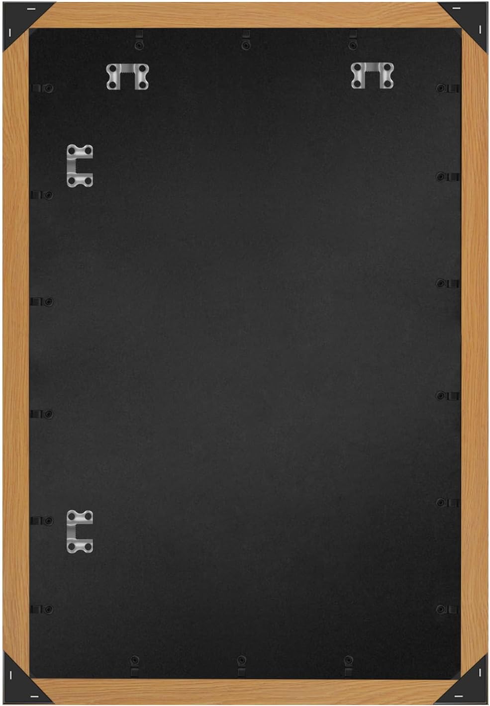 Americanflat 24x36 Poster Frame with Polished Plexiglass - Wide Picture Frames Made of Engineered Wood for Vertical or Horizontal Wall Display - Epic Collection - Dark Oak