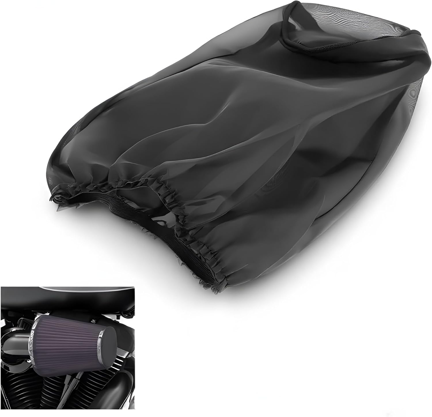 Air Intake Filter Sock Cover, Air Cleaner Protective Cover Dustproof for Harley Kawasaki Suzuki Honda Yamaha Universal Car