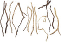 Hamiledyi Natural Driftwood for Aquarium Decor - Red Moor Wood 10"-15" Long Assorted Shapes (200g) Safe Branches for Fish Tank & Reptile Habitat - Natural Aquarium Wood Decorations (Delicate branches)