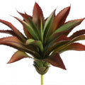 JUSTOYOU Large Artificial Succulents Aloe Plants Real Touch Fake Flowers Unpotted for Home Wedding Festival Arrangement (1, Green-Red)