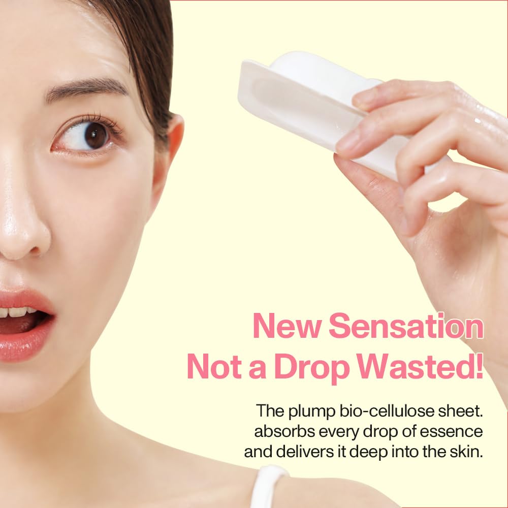 In-depth Rejuve Bio-Cellulose Face Mask – Firming & Revitalizing Sheet Mask with Natural Ingredients | Korean Skincare for Elasticity & Glow (Rejuvenation, 8 Count (Pack of 1))