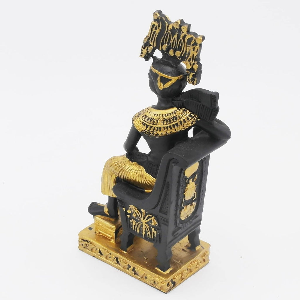 Cleopatra Ancient Egypt Aquarium Fish Tank Decorations Reptile Turtle Lizard Spider Tanks Terrarium Egyptian Sculpture Figurine Statue Décor Ornament Pet