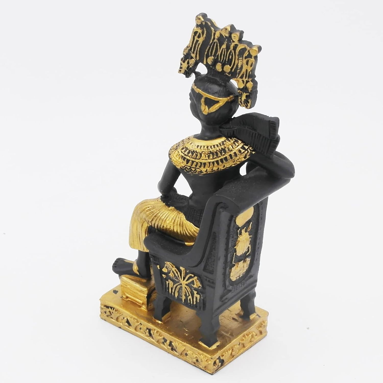 Cleopatra Ancient Egypt Aquarium Fish Tank Decorations Reptile Turtle Lizard Spider Tanks Terrarium Egyptian Sculpture Figurine Statue Décor Ornament Pet