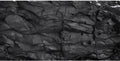 AWERT 48x20 inches Stone Aquarium Background Black Rock Fish Tank Background Rocky Terrarium Background Vinyl