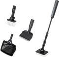 hygger Small Aquarium Cleaning Tools, 4 in 1 Fish Tank Cleaner Kit with Handle,Fish Net,Algae Scraper,Clean Brush,Flat Sponge