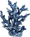 PINVNBY Artificial Coral Ornament Aquarium Sea Plants Decoration Underwater Craft Resin Fish Tank Landscape (Blue)