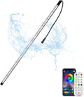 Longrun LED Strip Color Changing Garden Show Lights for Pond Spillway Waterfall, APP Control Waterproof Lighting Bar for Home Decoration Pool Fountain Landscape Lighting, Aquarium-34.85"